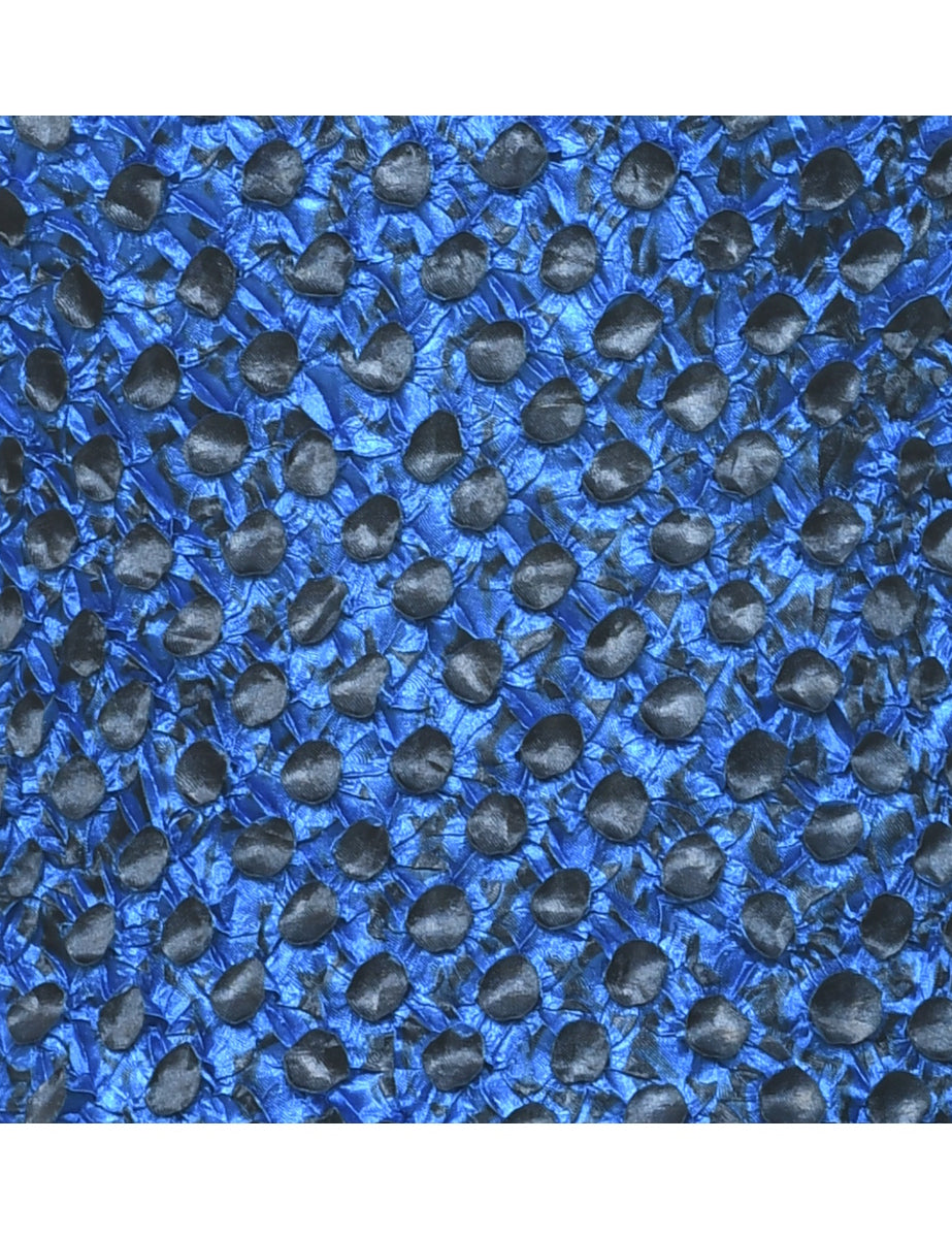 Popcorn Blue &Black Top - S