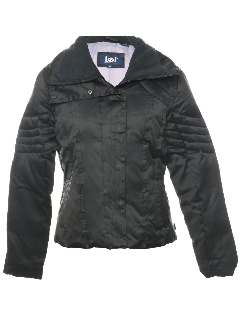 Zip Front Puffer Jacket - M