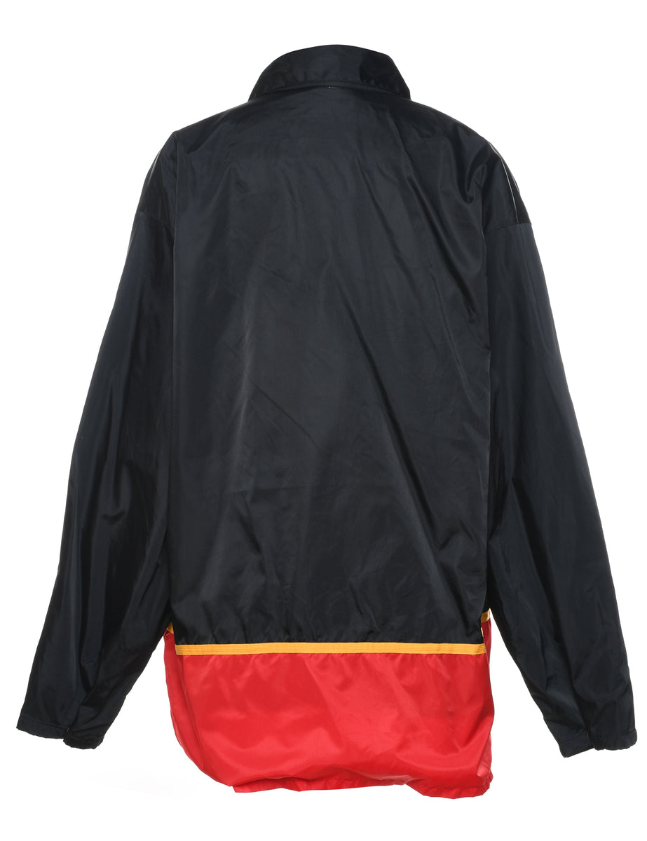 Black, Red & Yellow Nylon Jacket - L