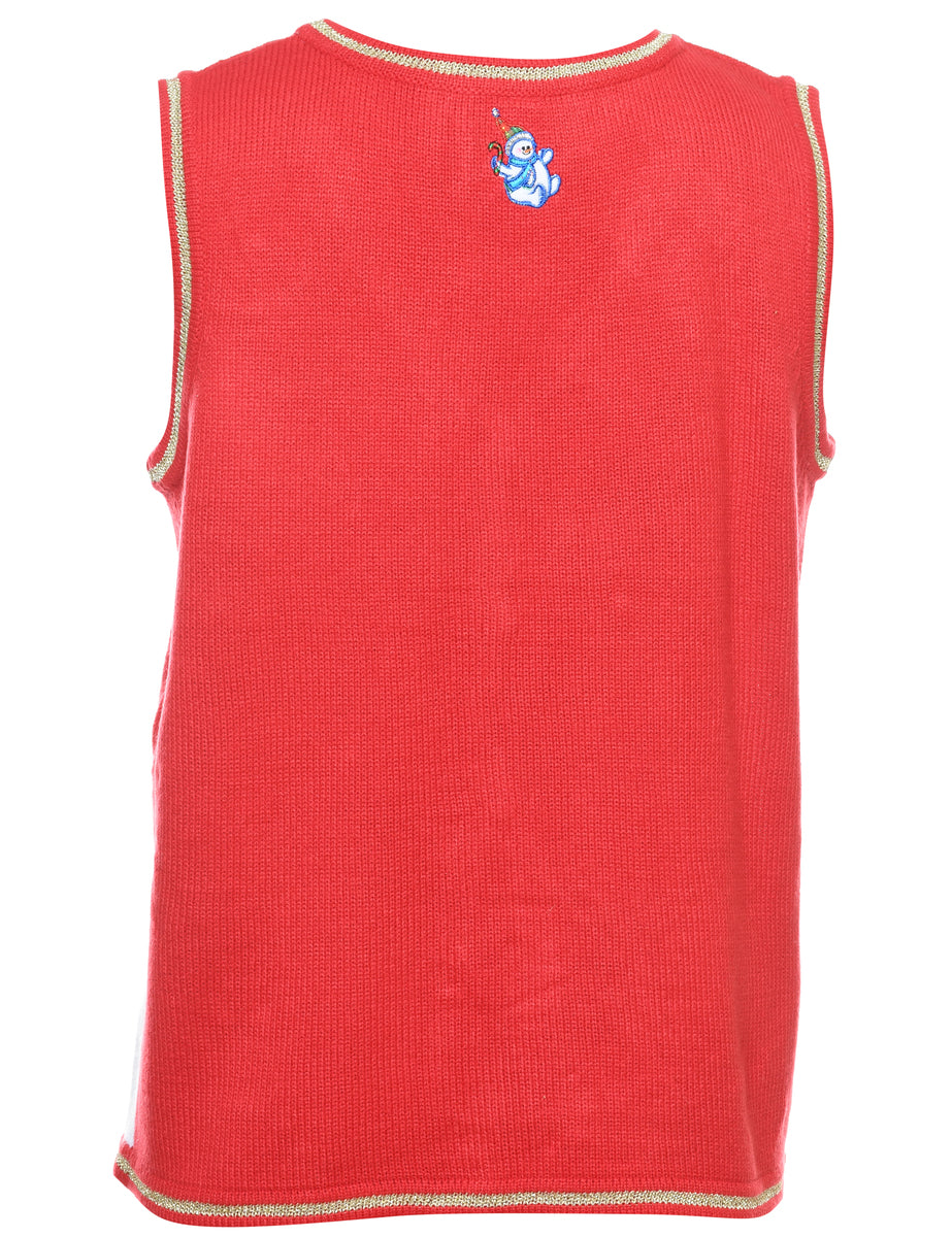 Snowman Christmas Vest - M