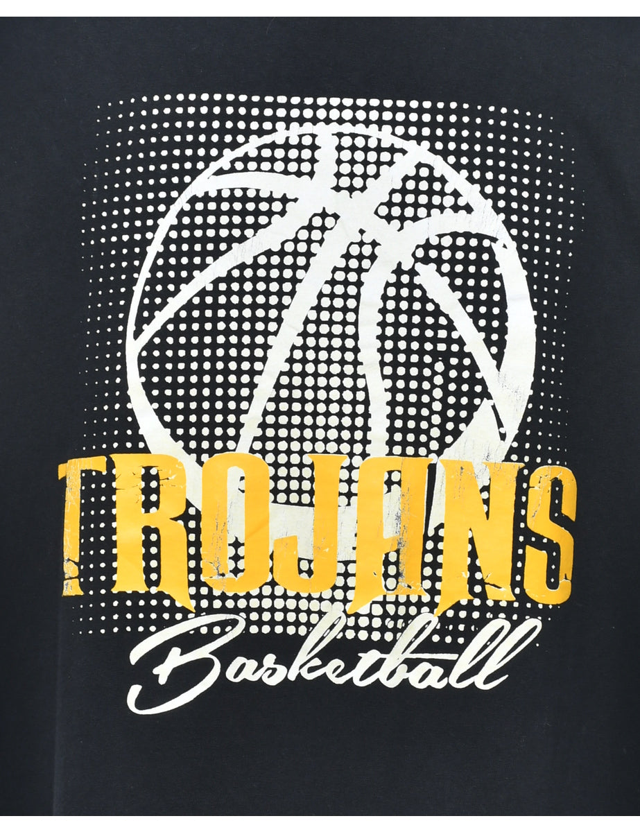 Basketball Printed T-shirt - L