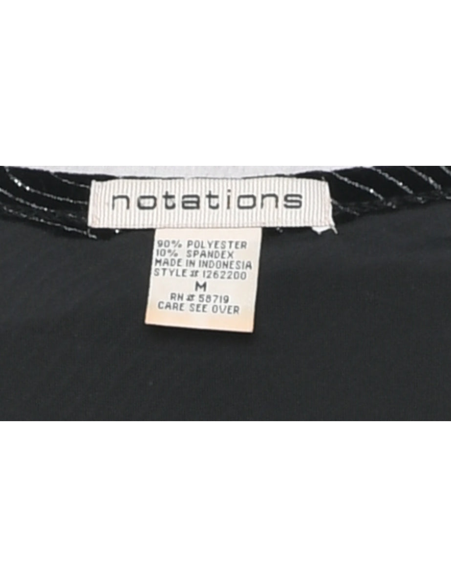 Velvet Notations Evening Top - M