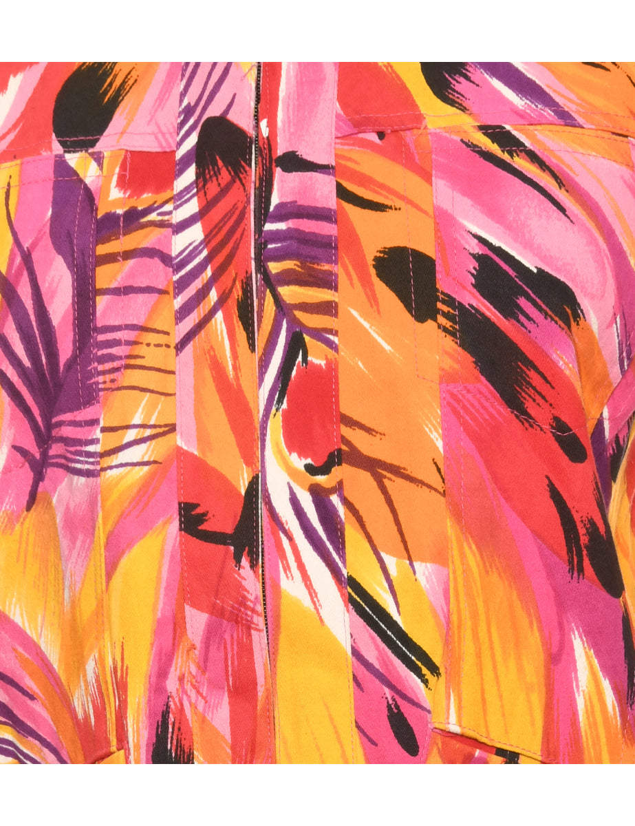 Printed Vintage Jacket - M