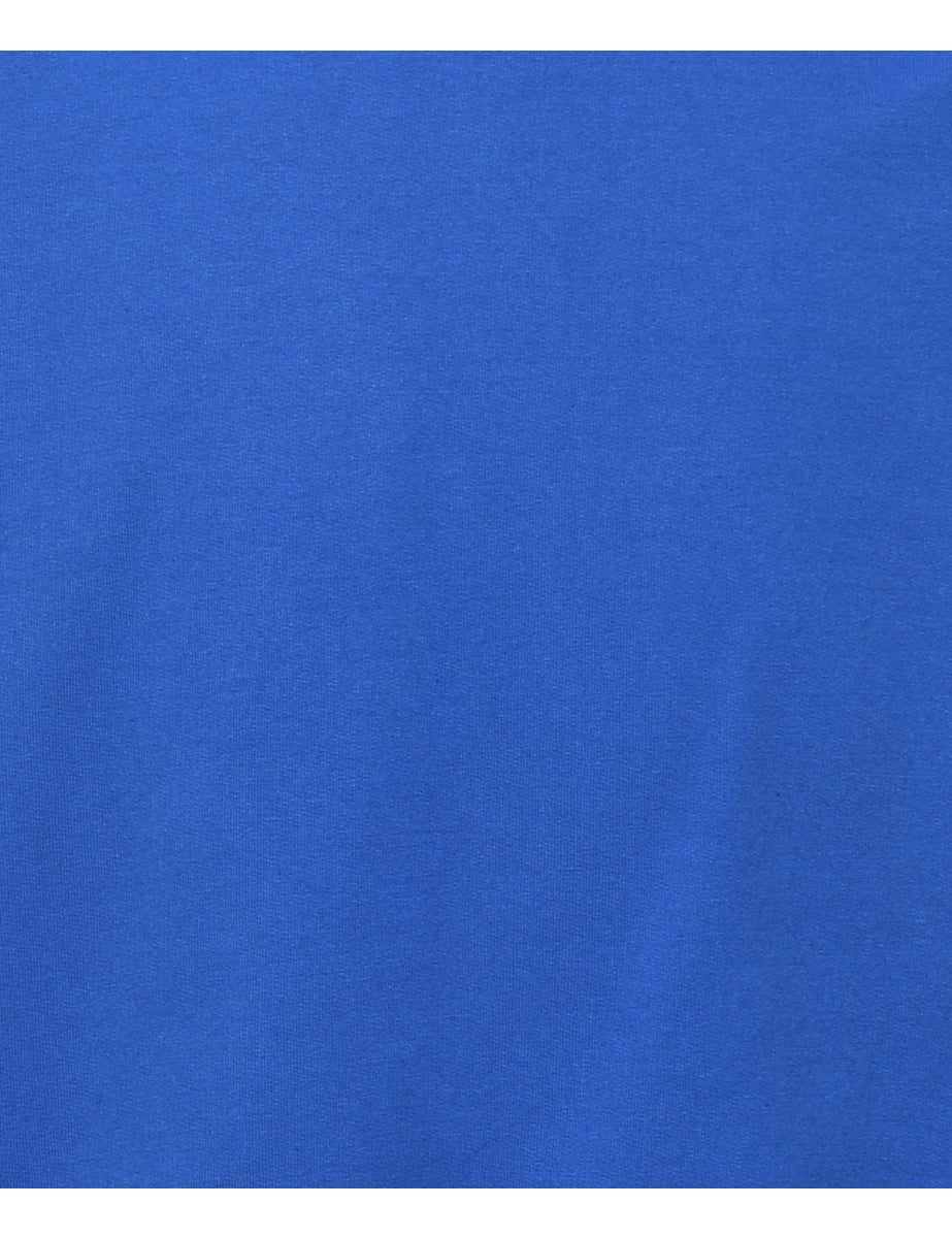 Blue Plain Sweatshirt - M