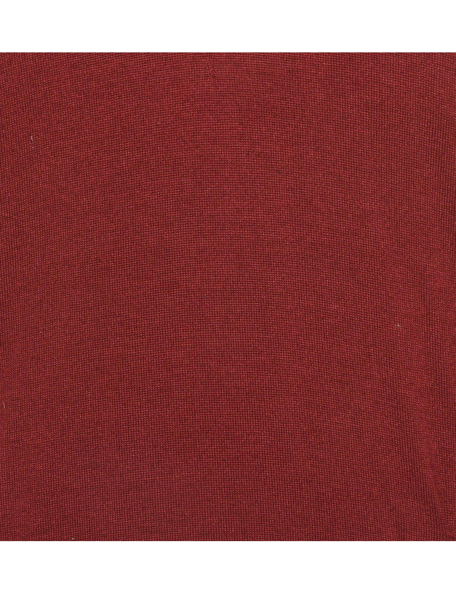 Long Sleeved Maroon Jumper - L