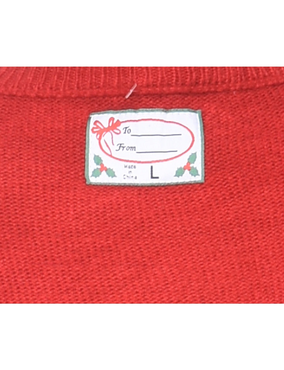 Santa Claus Christmas Jumper - L
