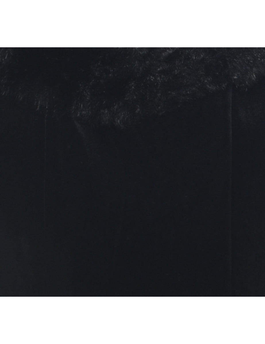 Velvet Black Evening Top - M