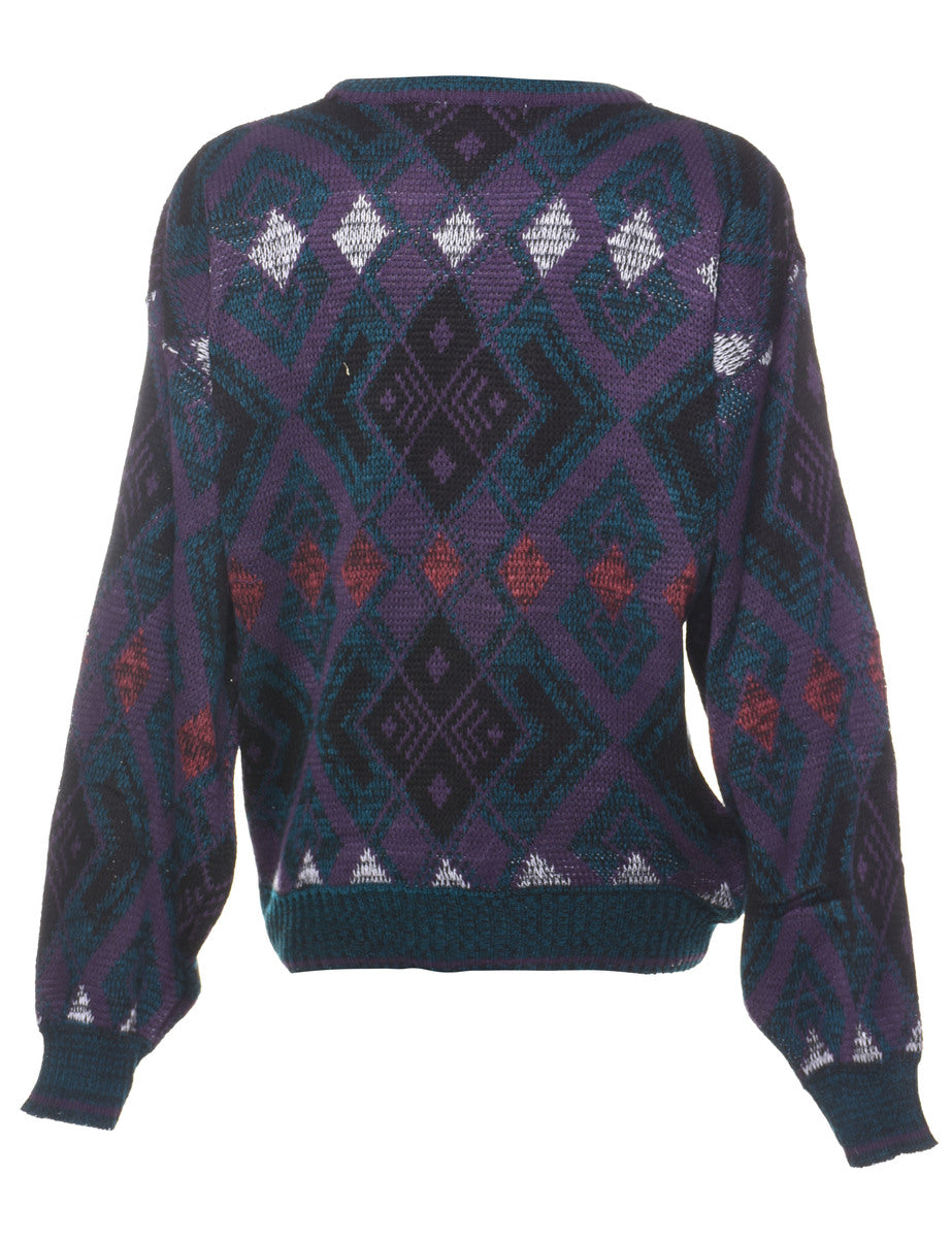 Geometric Pattern Jumper - M
