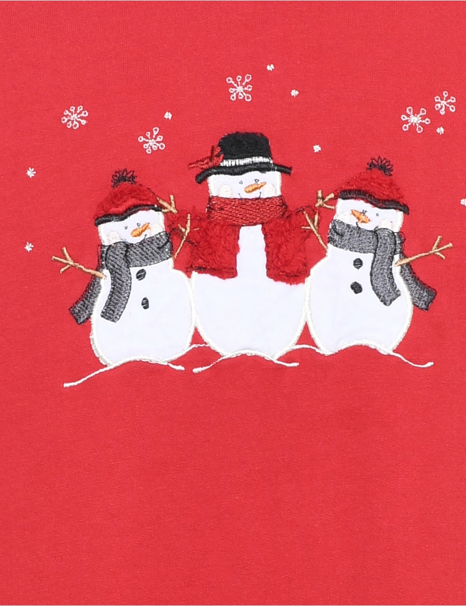 Snowman Christmas Sweatshirt - XL