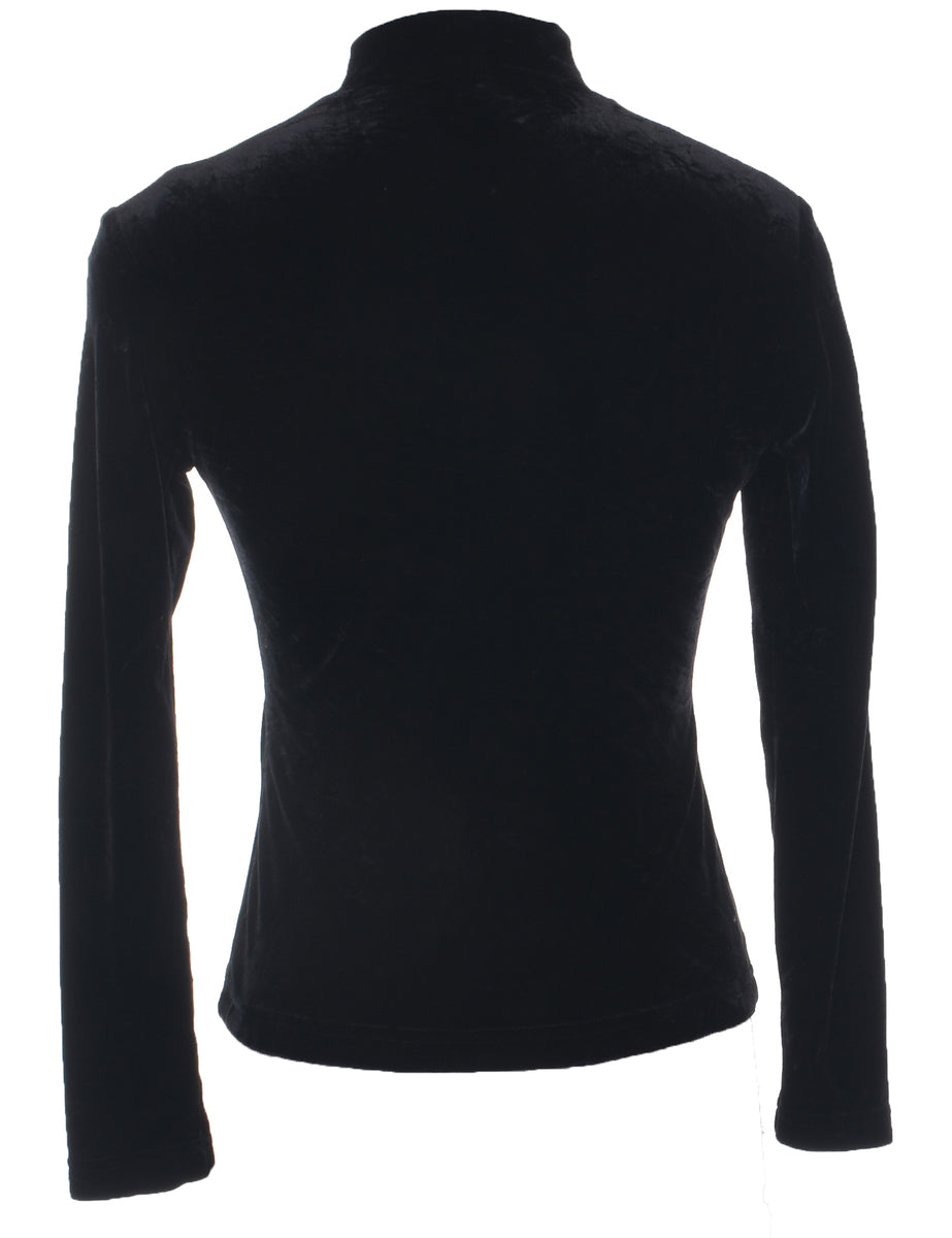 Velvet Fabric Evening Top - S