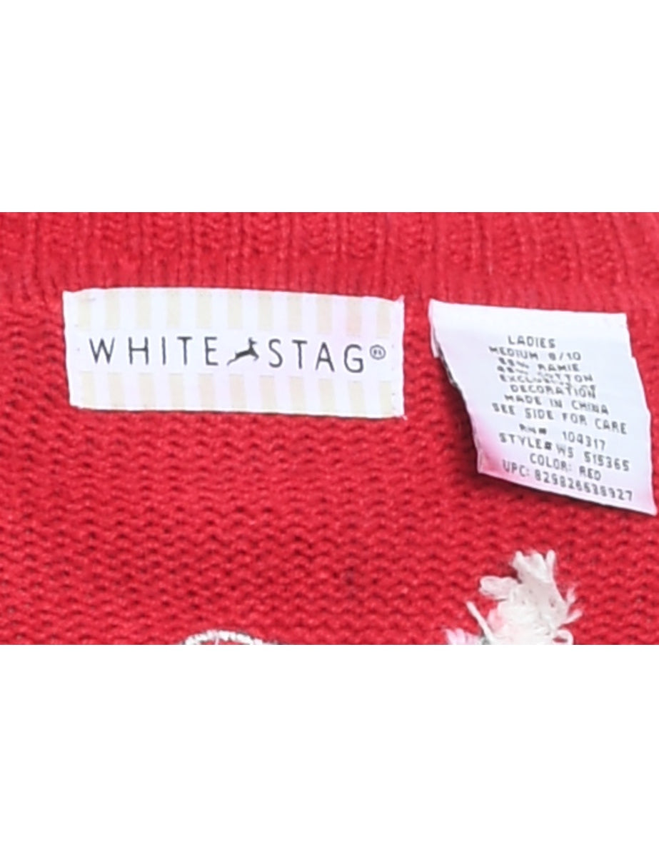 Snowman Christmas Cardigan - M
