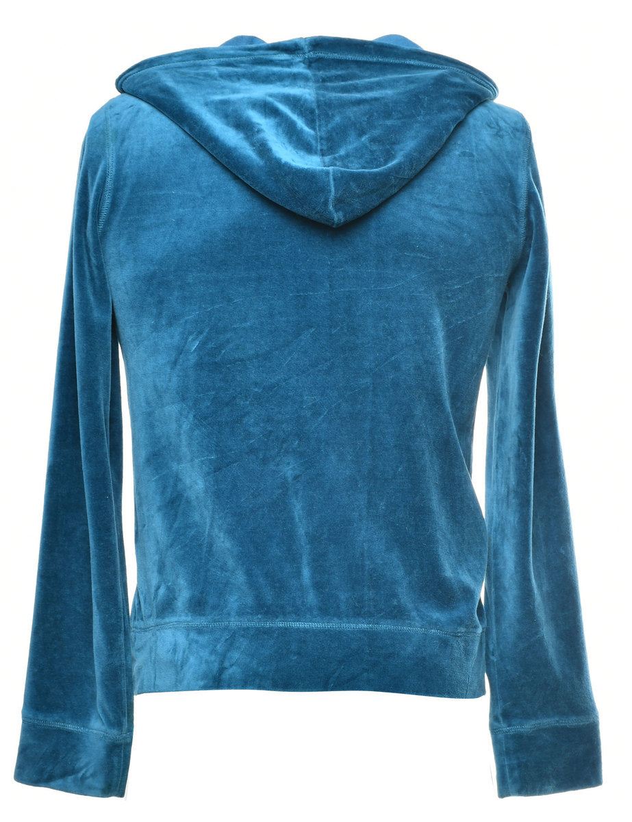 Blue Velvet Track Top - L