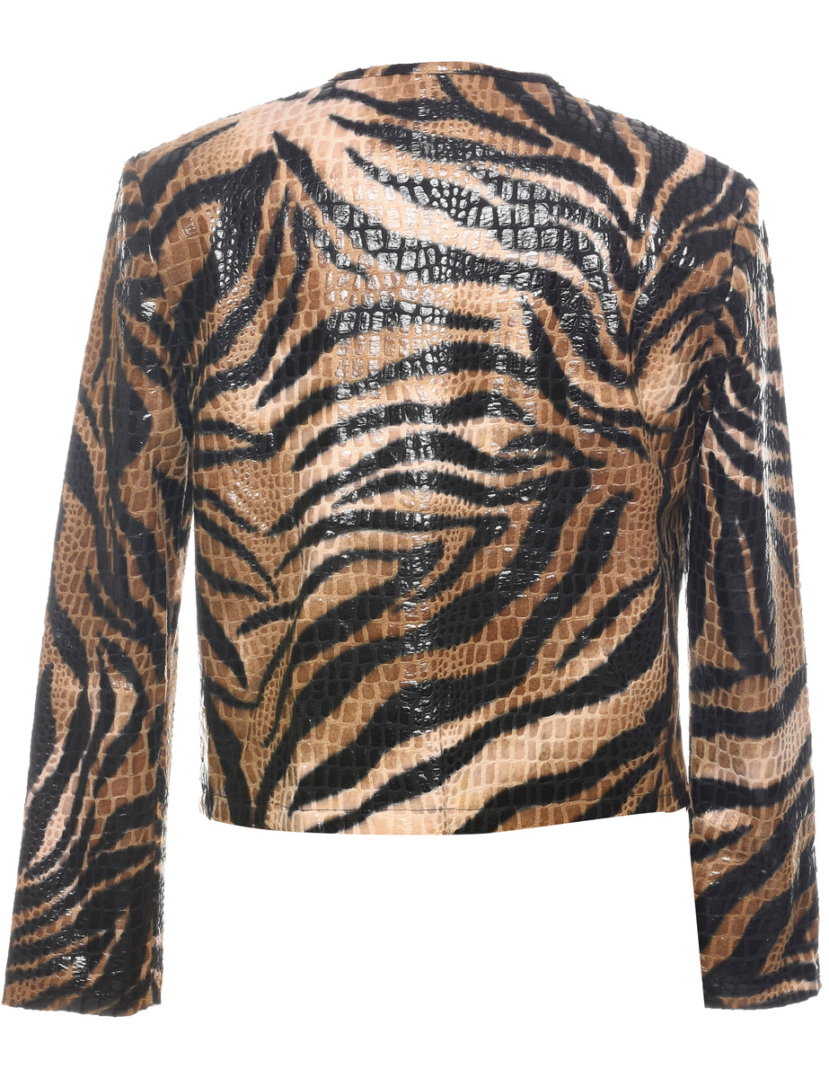 Animal Print Evening Jacket - S