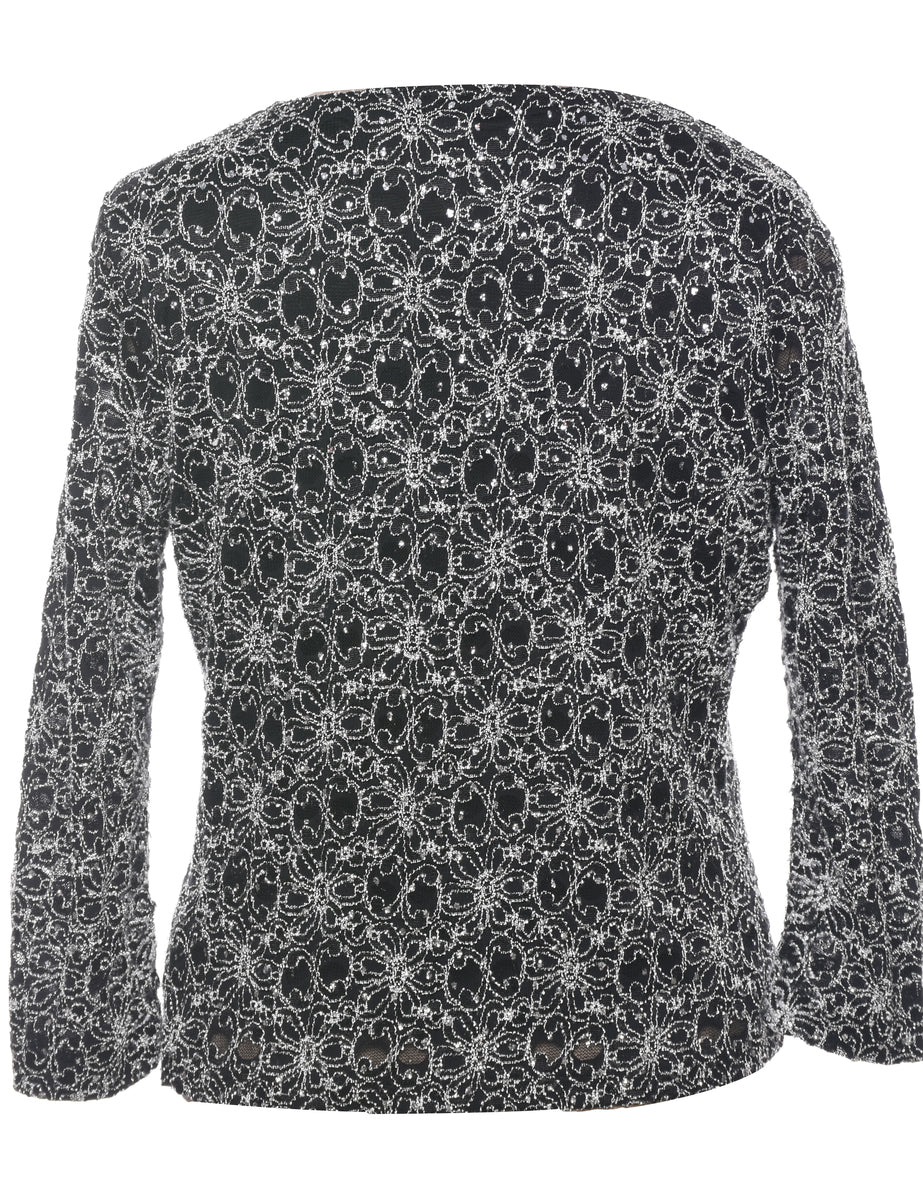 Floral Evening Top - M