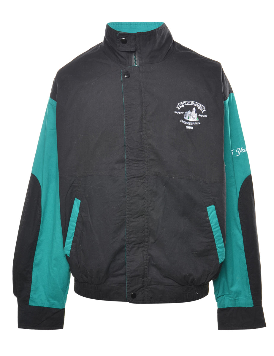 Metromedia Black & Green Classic Jacket - XL