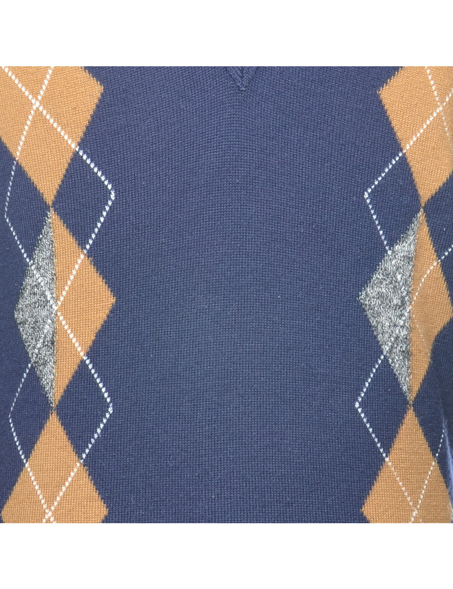 Argyle Jumper - M