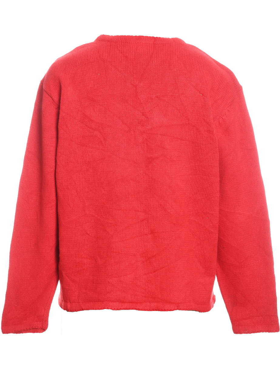 Snowman Christmas Cardigan - S