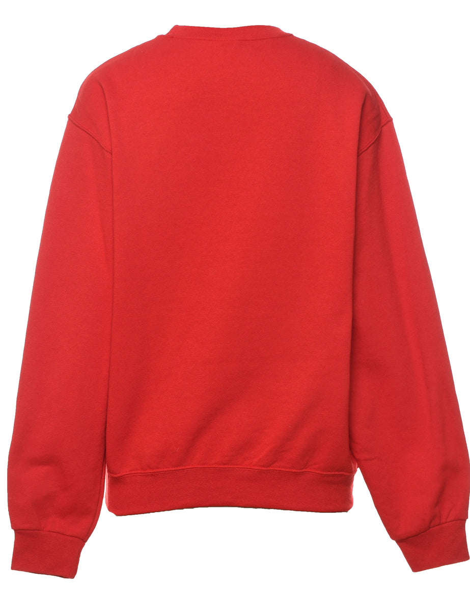 Red & White Christmas Sweatshirt - M