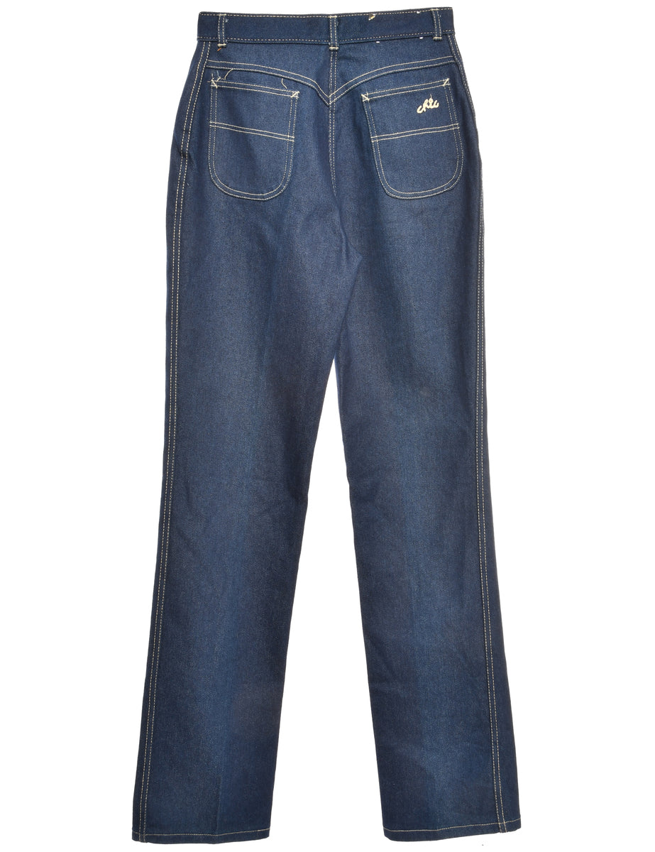 Frayed Edge Straight Fit Jeans - W30 L36