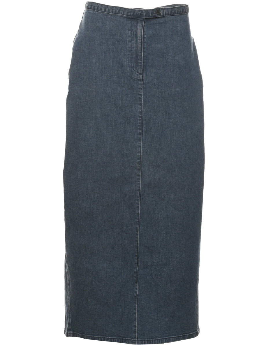 Pencil Shape Denim Skirt - L