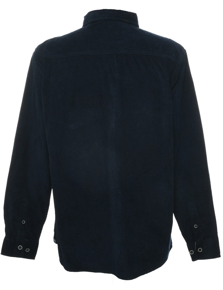 Corduroy Navy Shirt - L