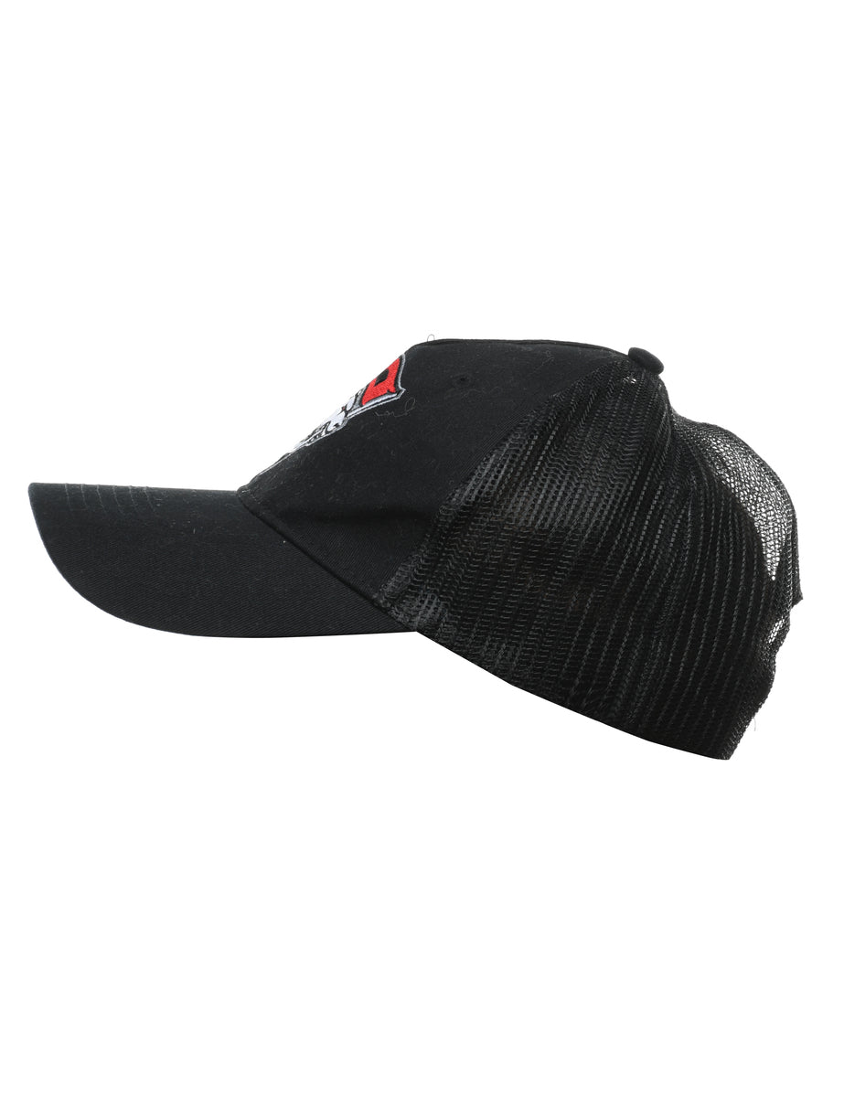 Black Embroidery Cap - XS