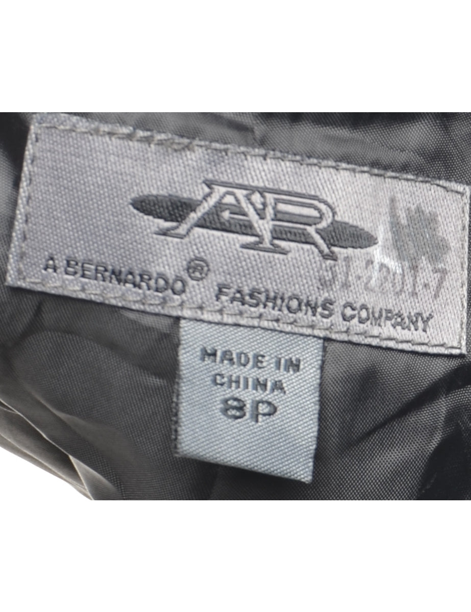 Black Suede Tapered Trousers - W29 L29