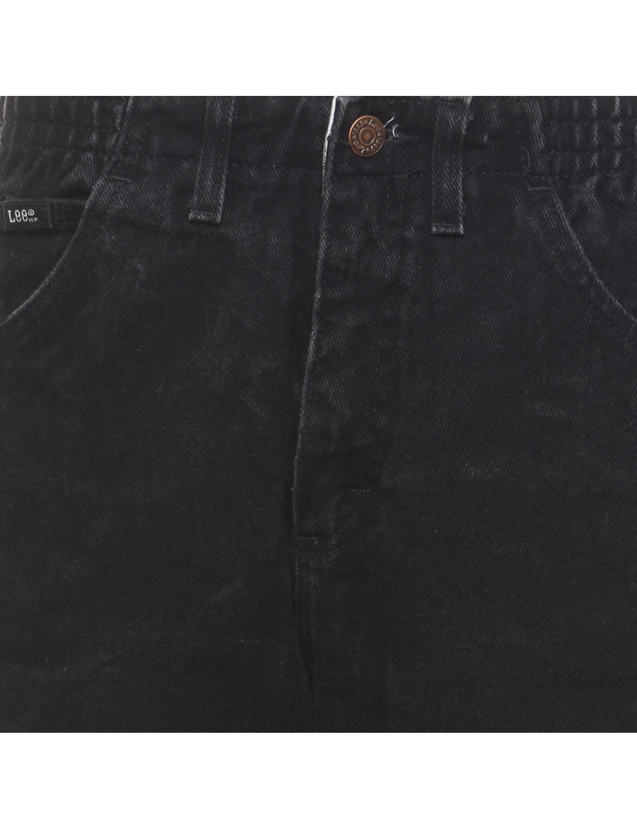 Elasticated Black Lee Jeans - W26 L26