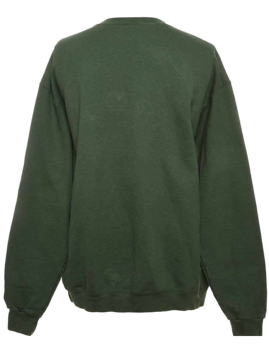 Nordic Dark Green Christmas Sweatshirt - XL