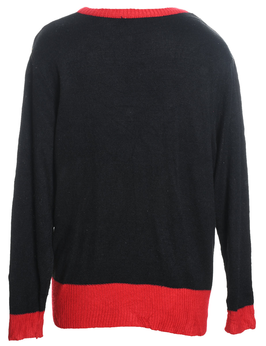Santa Claus Christmas Jumper - L
