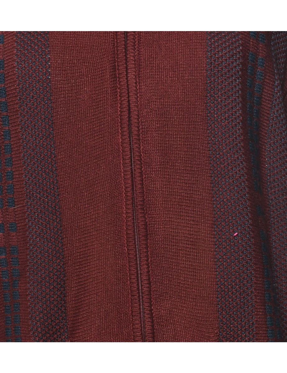 Zip Front Cardigan - M