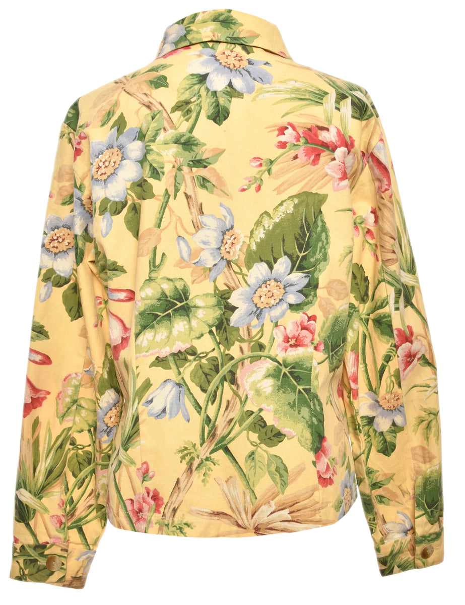 Floral Pattern Jacket - M