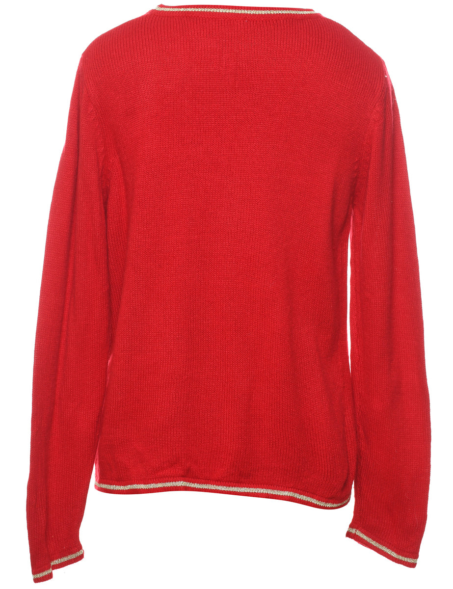 Santa Claus Christmas Jumper - L