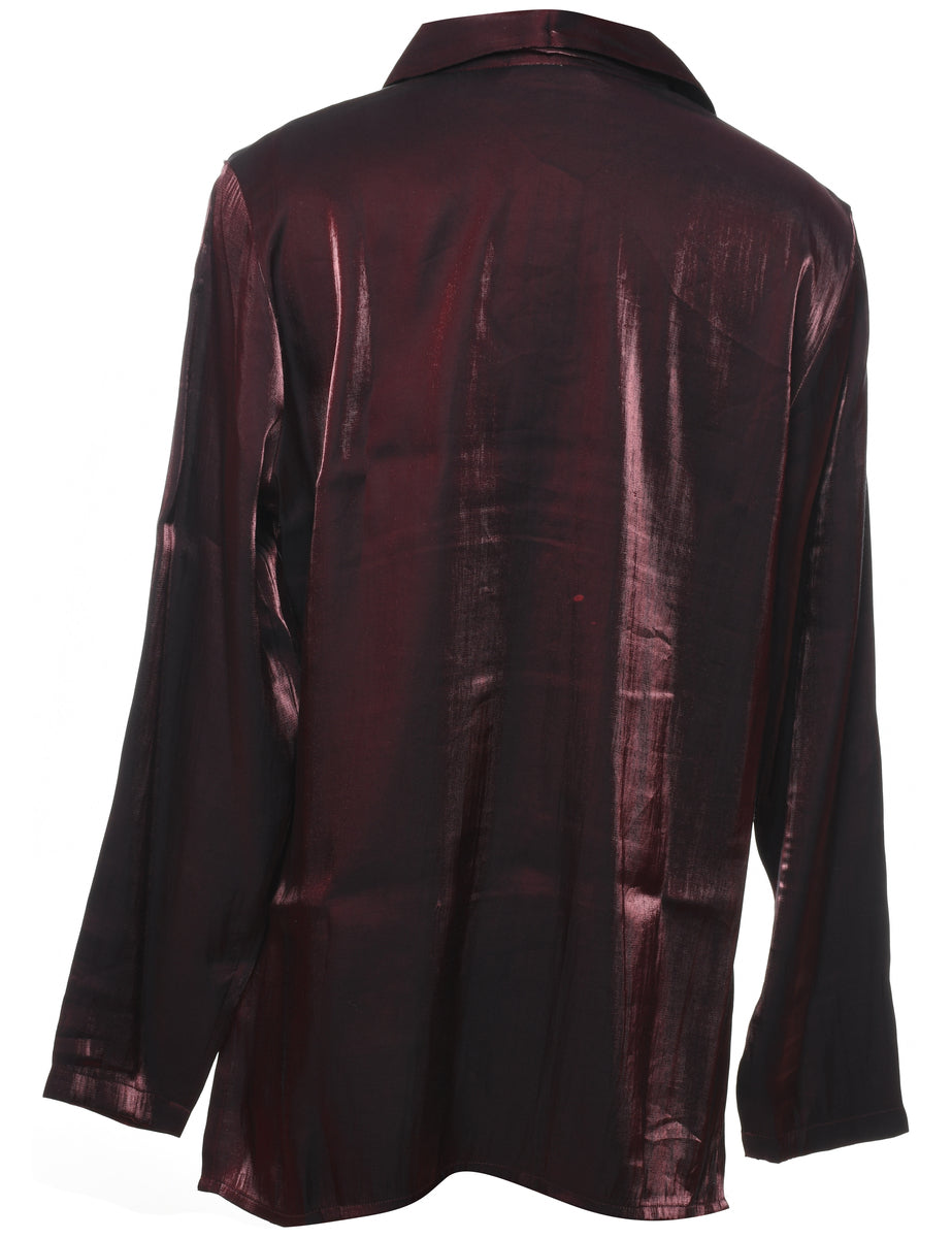 Maroon Evening Shirt - L