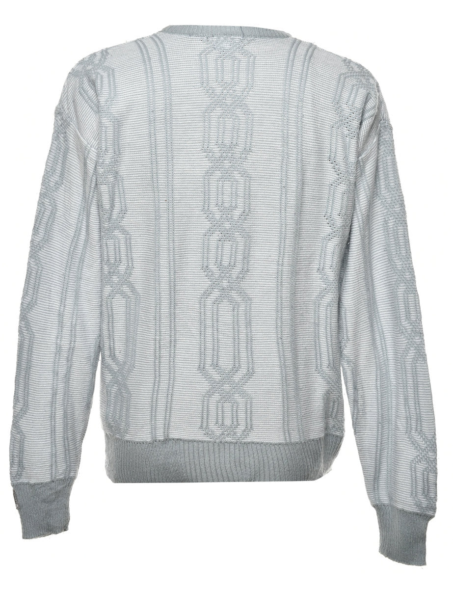 Cable Knit Jumper - L