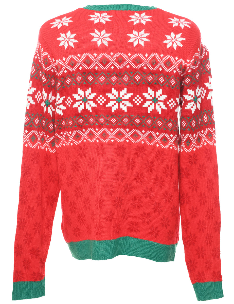 Santa Claus Christmas Jumper - L