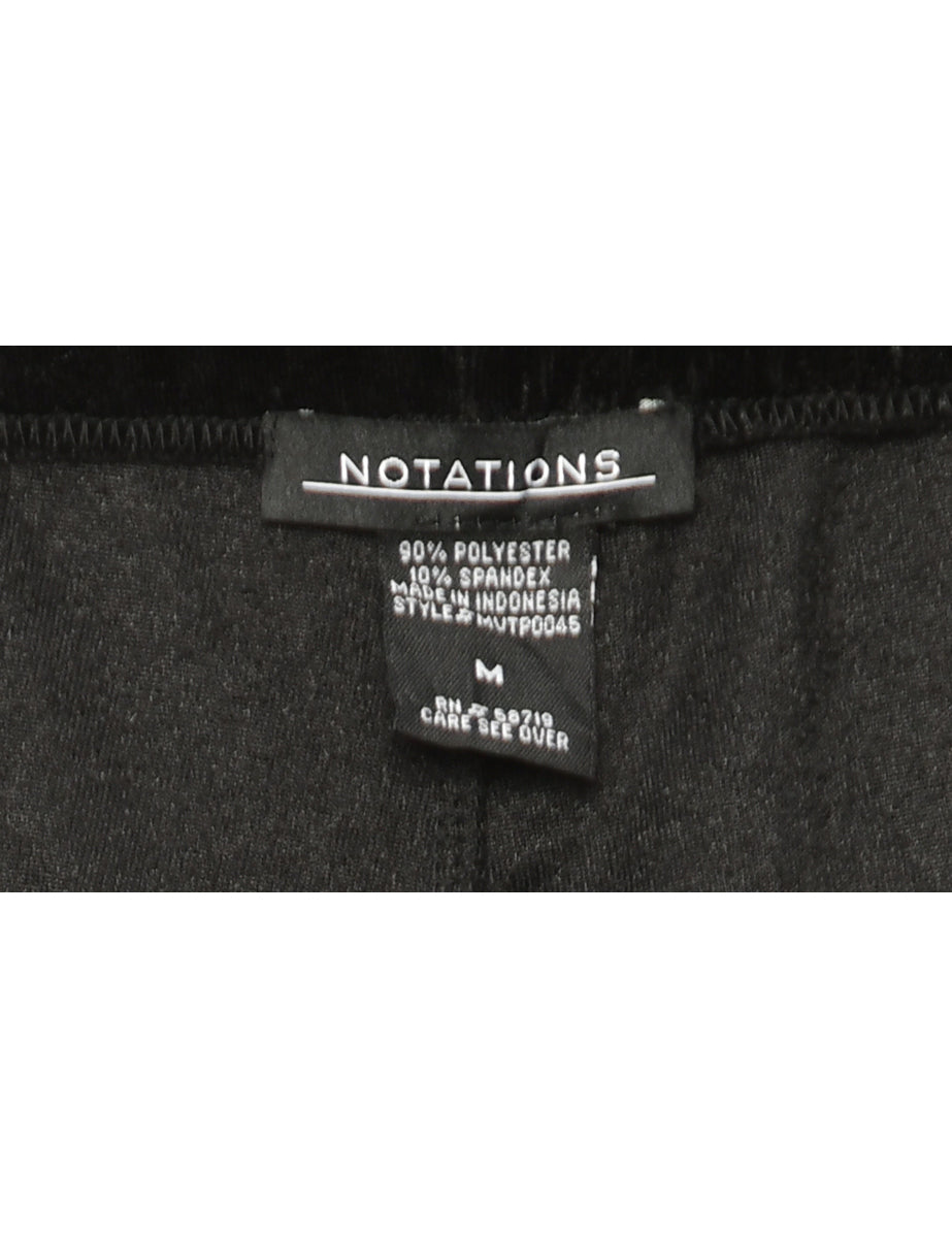 Black Notations Trousers - W32 L33