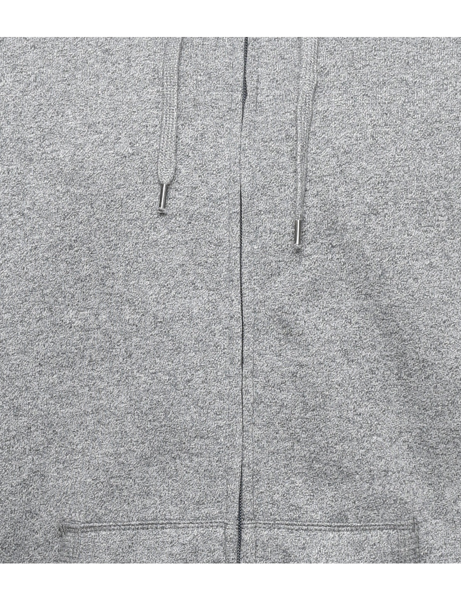 Marl Grey Hooded Sweatshirt - M