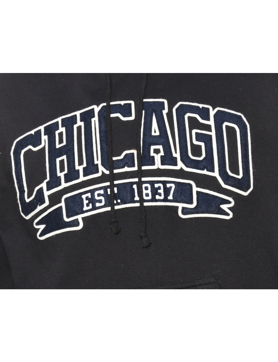 Navy MV Sport Printed Hoodie - S