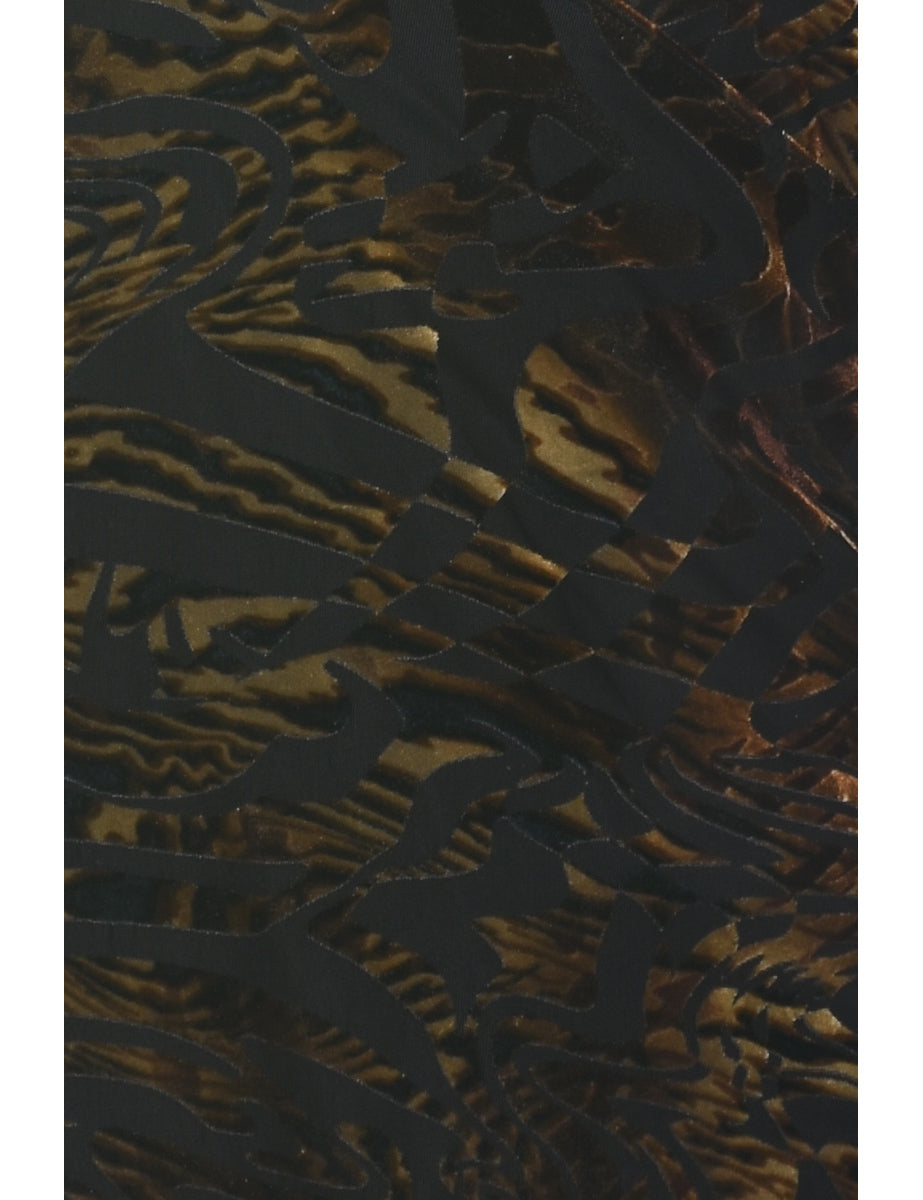 Y2K Devore Design Evening Top - M