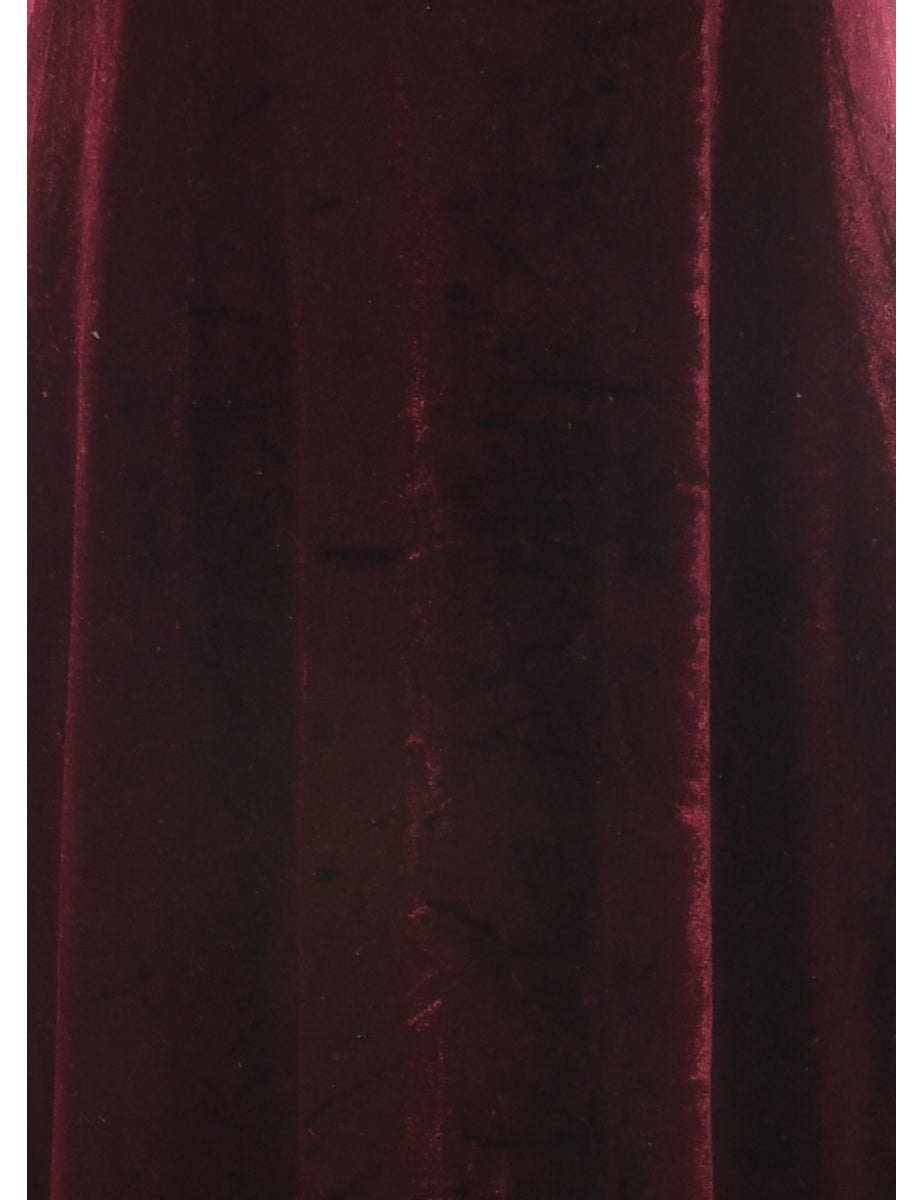 Velvet Maxi Dress - M