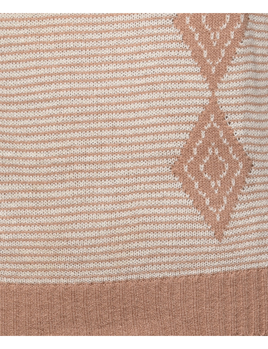 Short Sleeve Sweater Vest - M