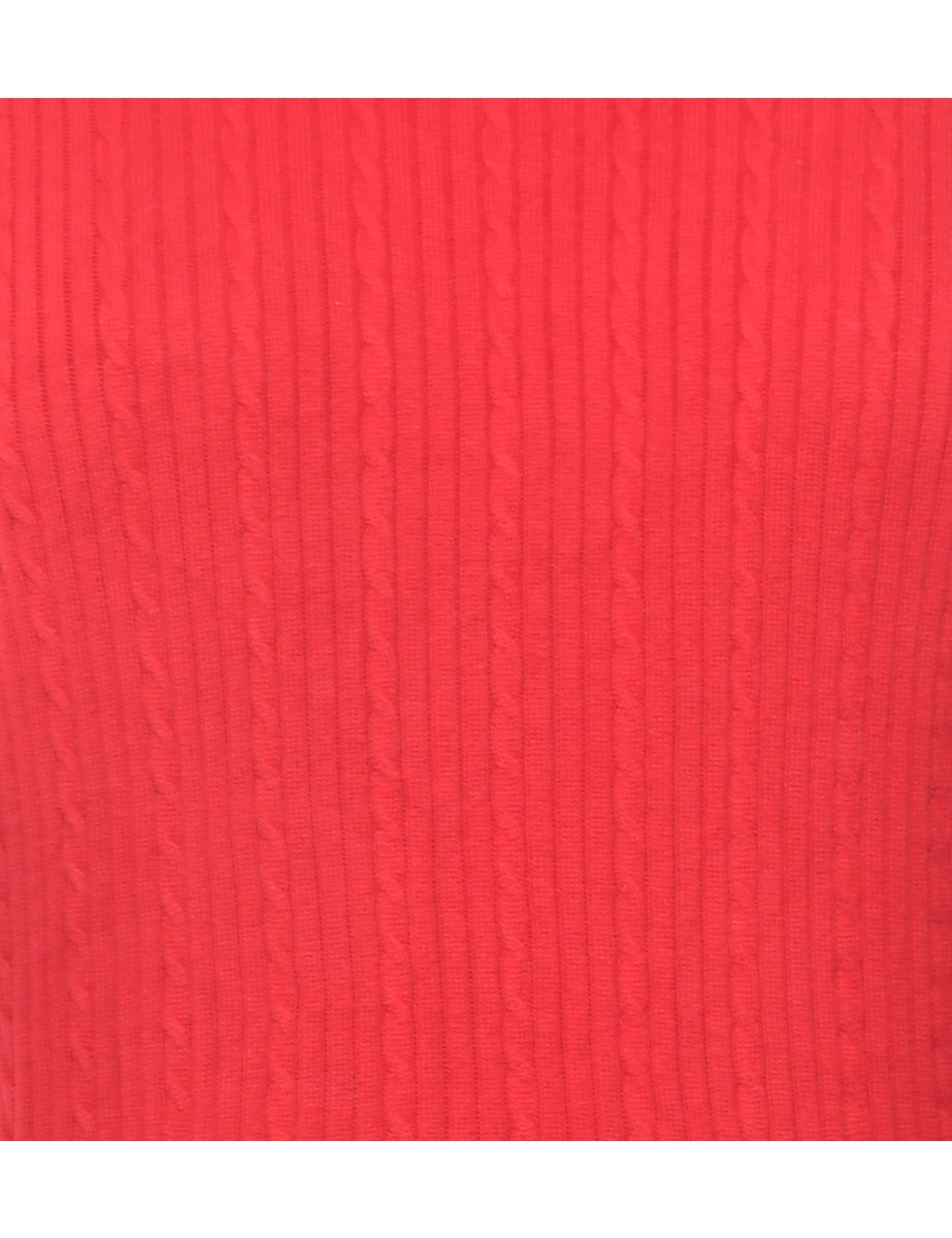 Cable Knit Jumper - M