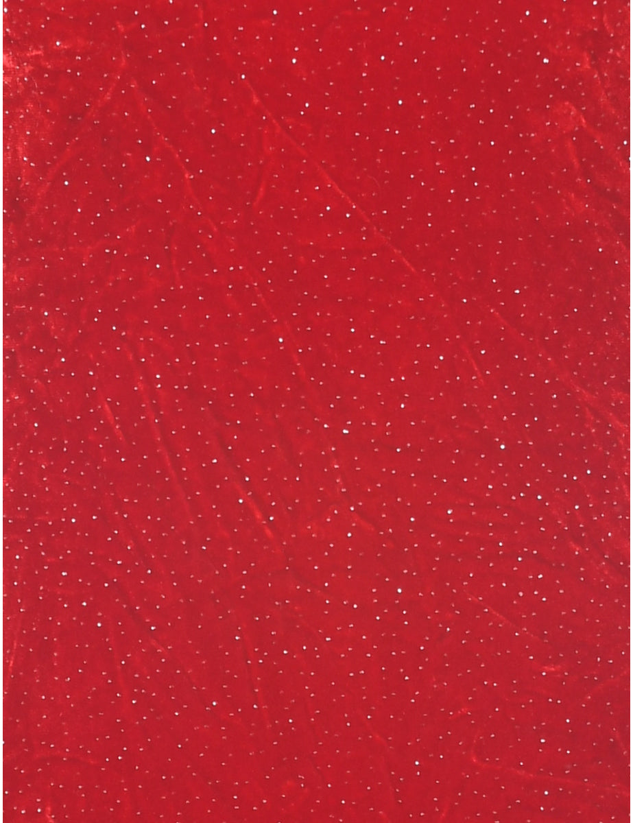 Velvet Red Evening Dress - S