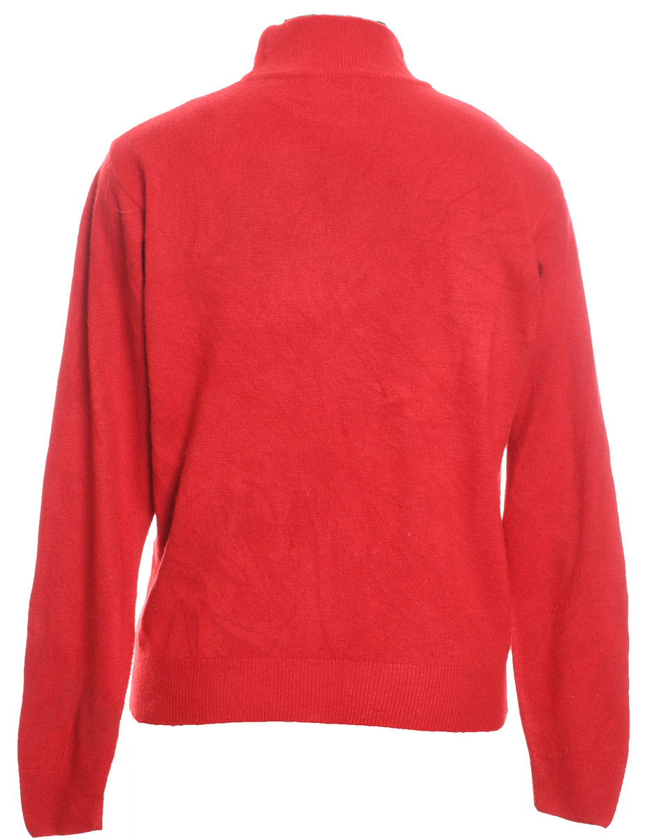 Christmas Tree Print Jumper - M