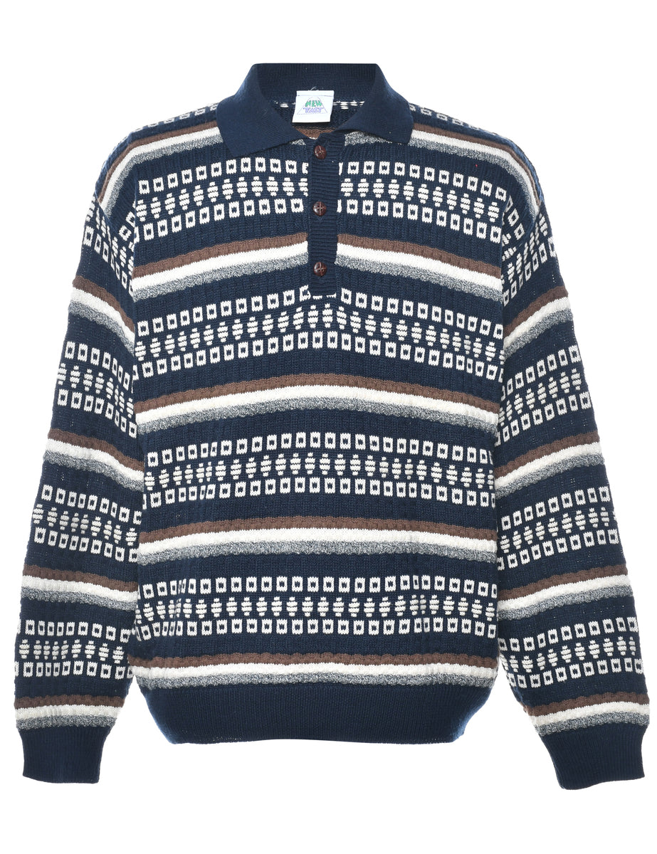 Fairisle Knit Jumper - M