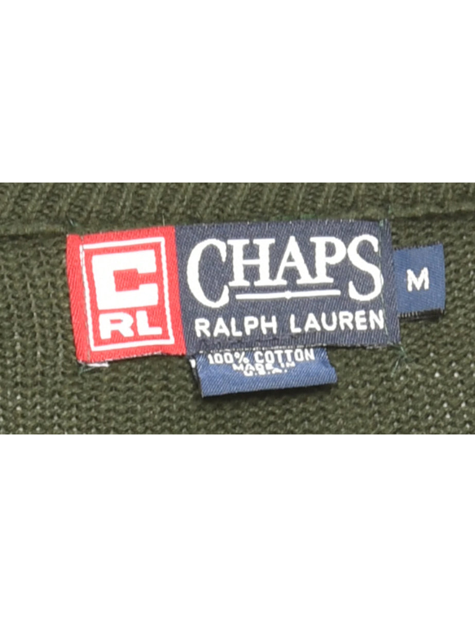 Olive Green Chaps Jumper - M