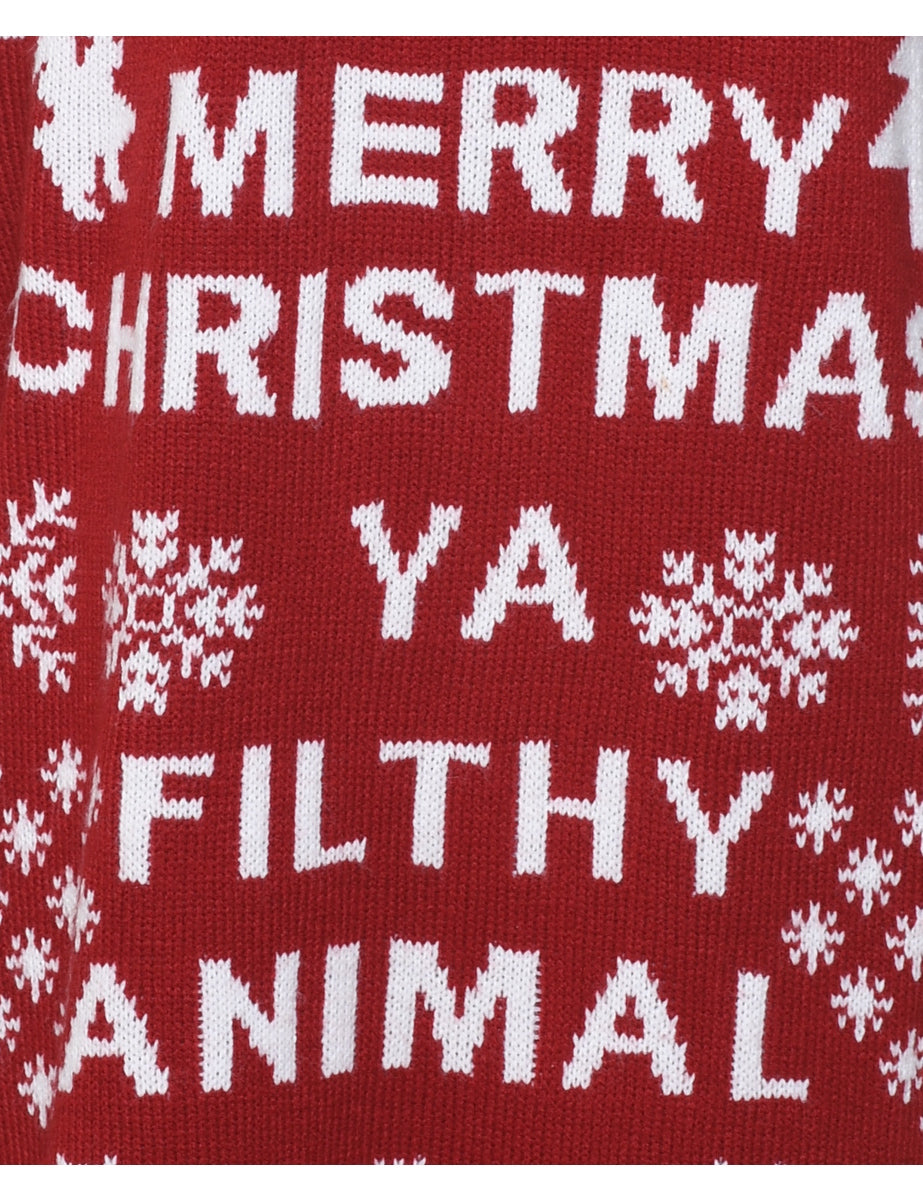 Festive Season Christmas Jumper - L