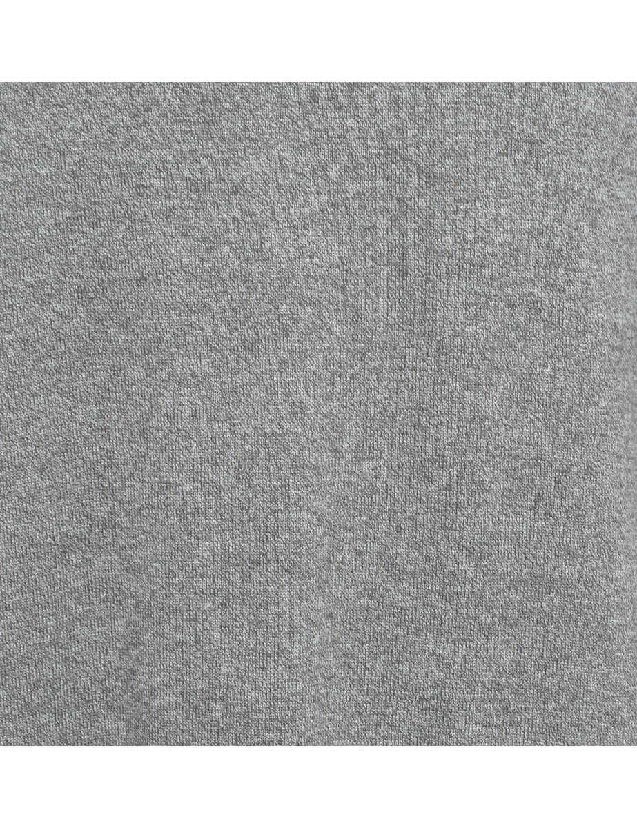 Long Sleeved Grey Knit Jumper - L