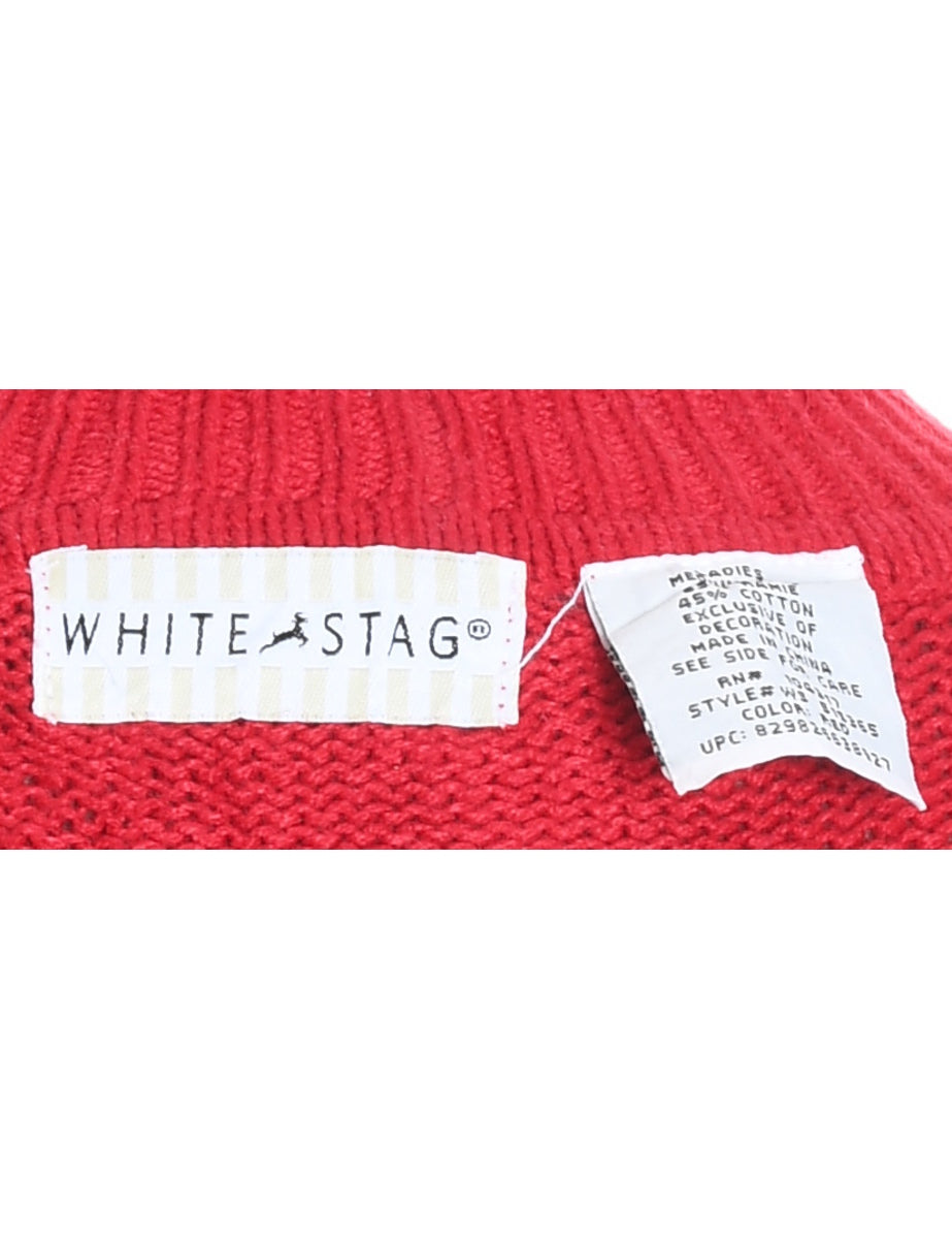 Snowman Christmas Cardigan - M